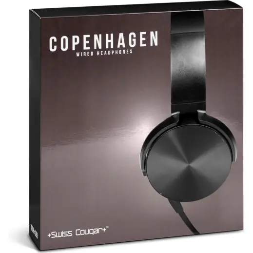 Swiss Cougar Copenhagen Wired Headphones Box